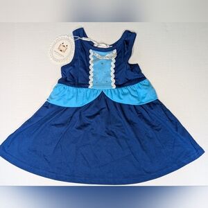 Princess Cinderella Inspired Girl's Dress SZ 2/3 Blue Sleeveless NWT